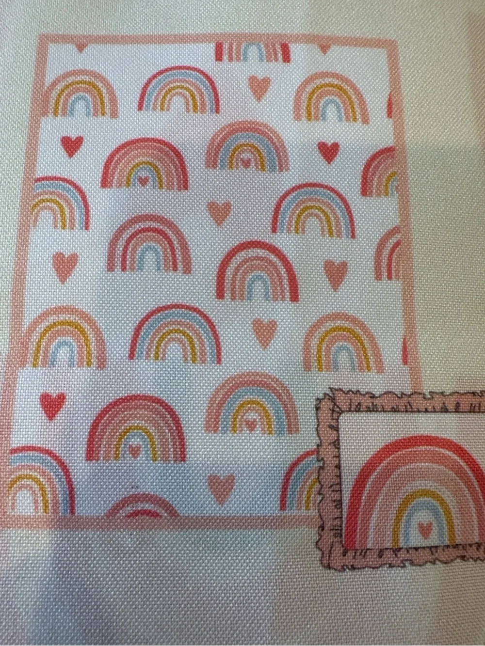 NWT Manhattan Baby White Pink Rainbow Nursery Comforter Pillow 2 Pc Set